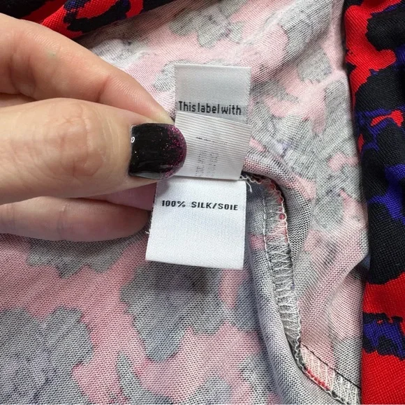 🤩 DVF DIANE Von FURSTENBURG Julian mini Wrap Dress Size 6 - Picture 6 of 6